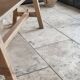 Farm table and bench ("A frame") in solid French oak.