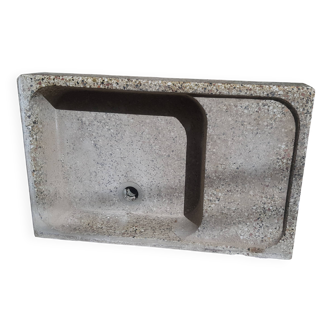 Evier ancien ciment granité