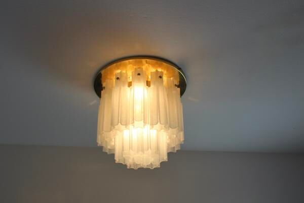 Star recessed plastered plastered in brass and frosted glass Glash-tte Limburg