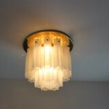 Star recessed plastered plastered in brass and frosted glass Glash-tte Limburg