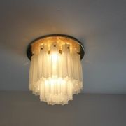 Star recessed plastered plastered in brass and frosted glass Glash-tte Limburg