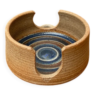 Scandinavian candlestick from a Danish studio by Kate and Klaus Friederichsen for Finke Keramik, 1970s.