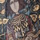 Antique wood painting old craft panel