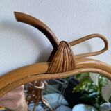 Mirror "apple" rattan
