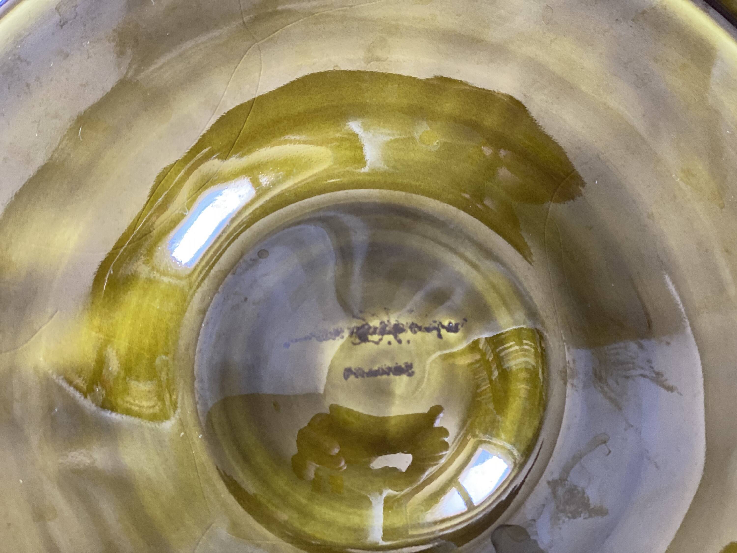 Set of 6 vintage Sarreguemines shell barbotine plates