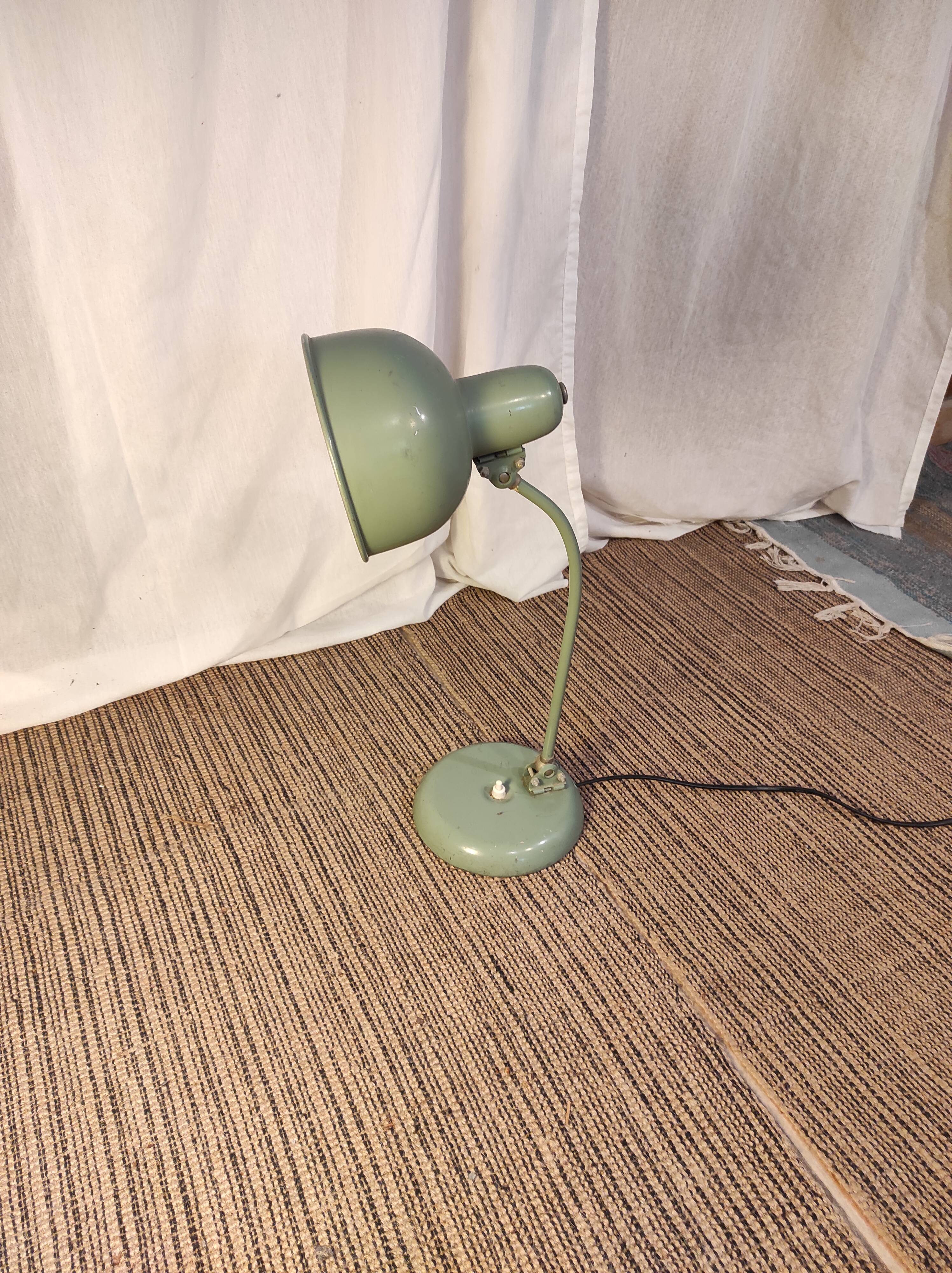 Desk lamp, articulated workshop lamp 1940