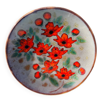 Vallauris ceramic dish signed