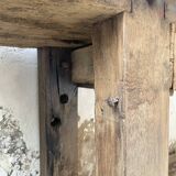Solid oak console workbench 220cm