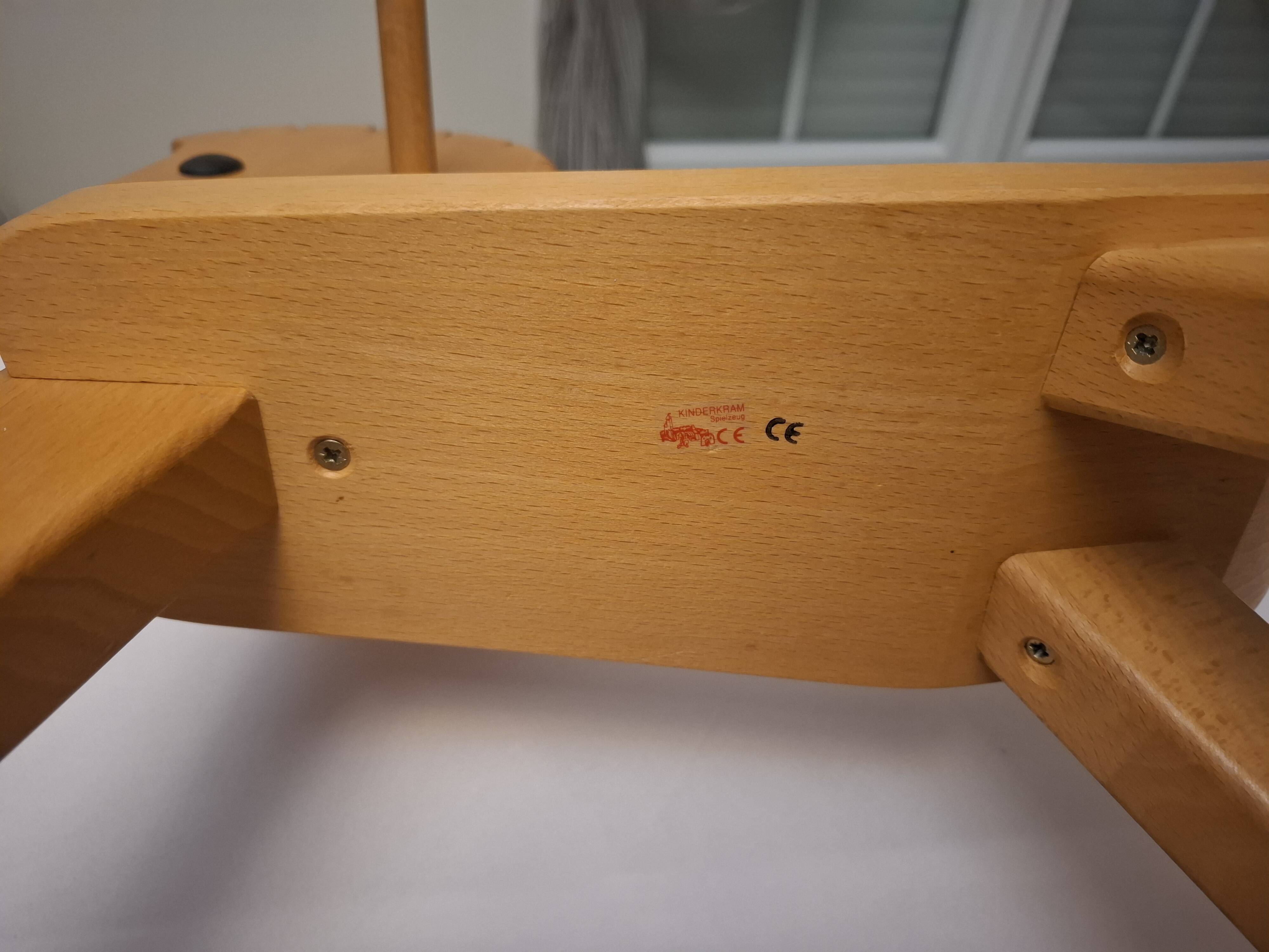 Wooden rocking horse