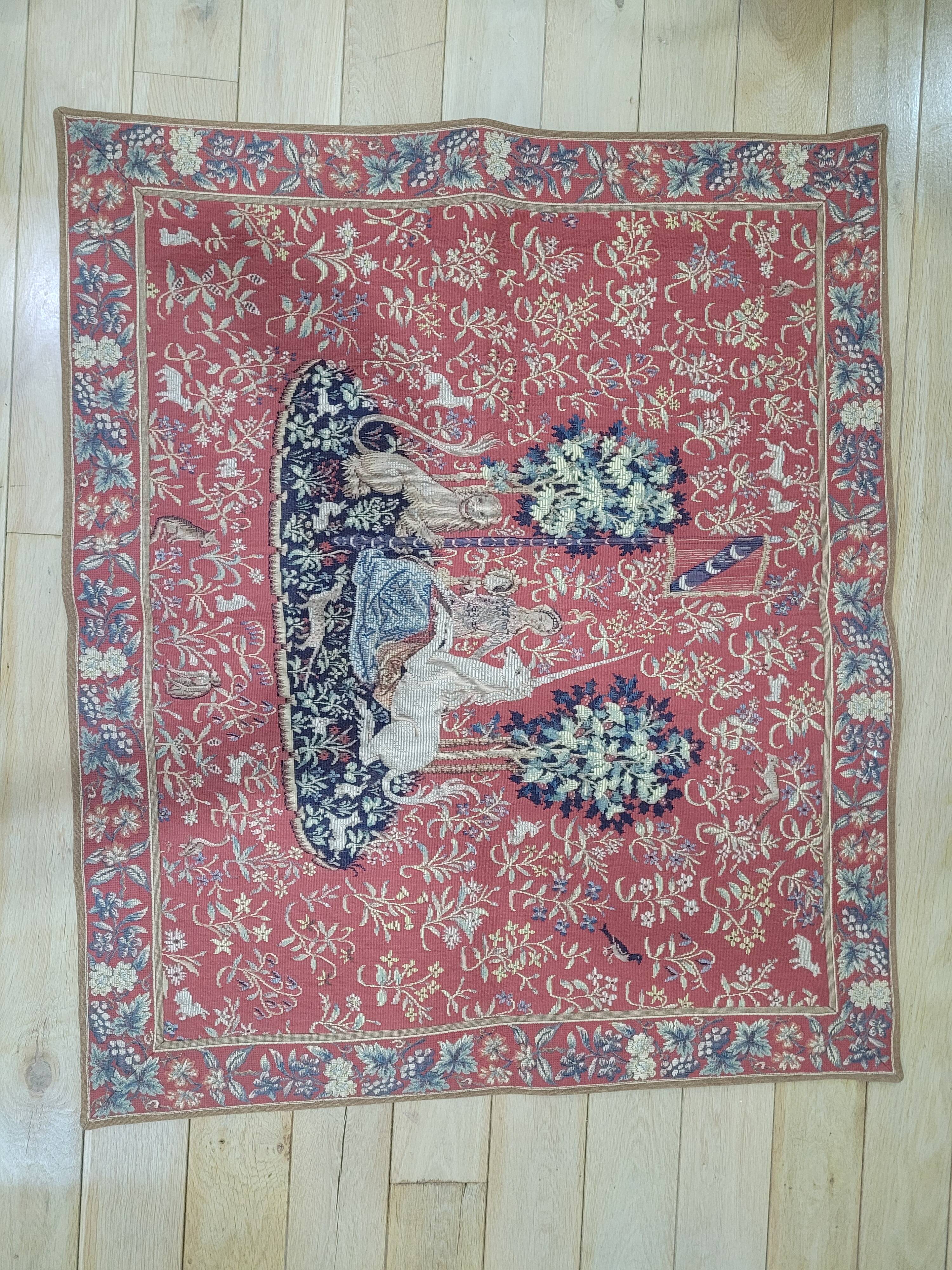 Wall tapestry Flanders tapestry The Lady and the Unicorn