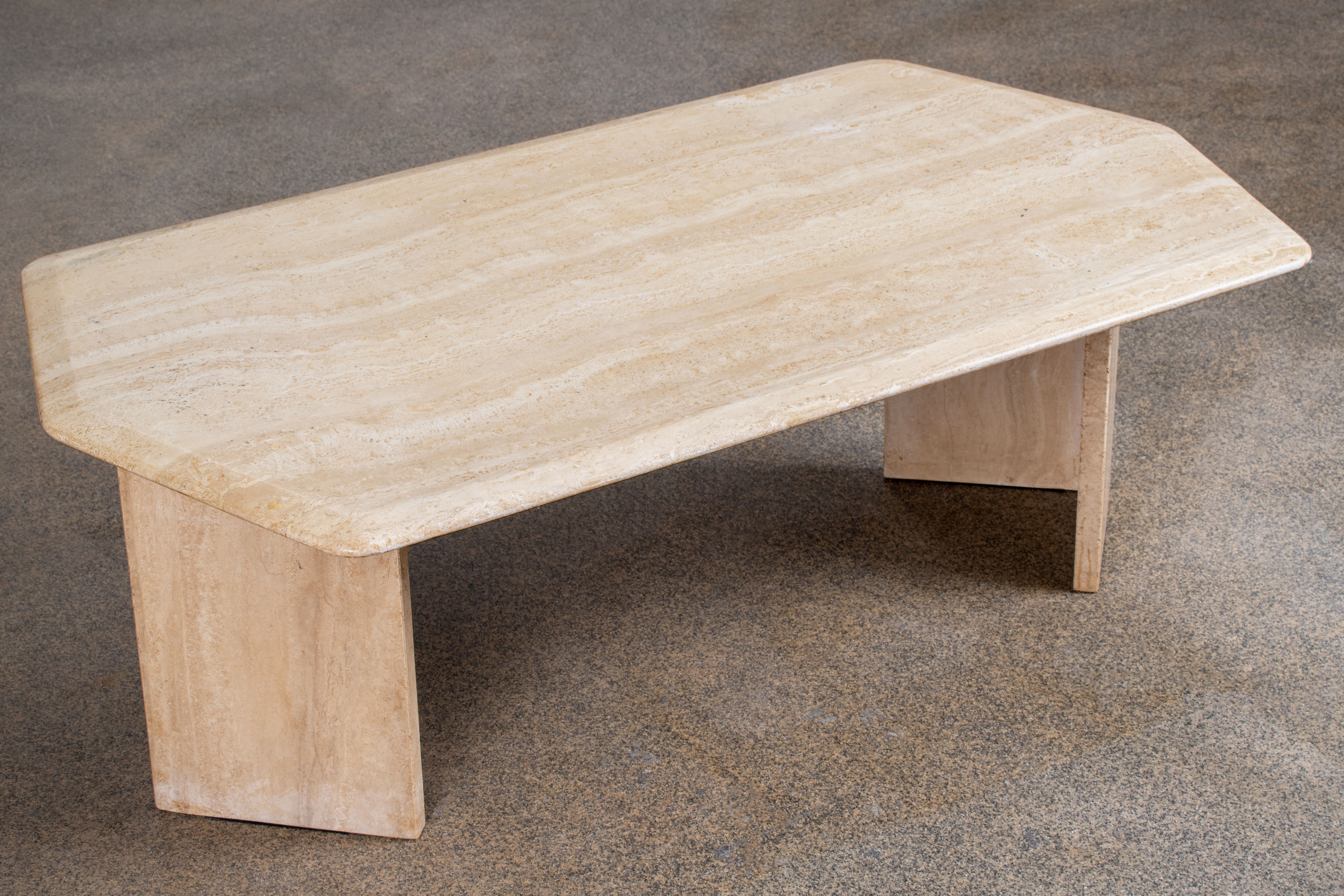 Coffee table Vintage Design Travertine – 134 cm