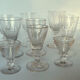 Lot de 12 verres anciens