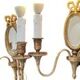 Pair of mirror wall lights in bronze - Maison Lucien Gau, Paris