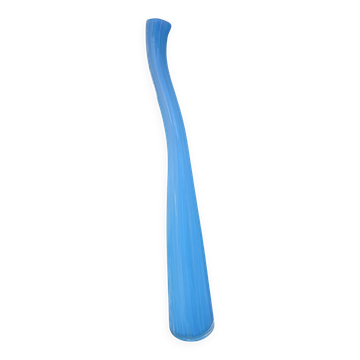 Large Murano vase in turquoise glass – 53 cm – Vintage