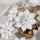 Audrey Hepburn, Delicious Murano Glass Ceiling Light White Wall Light Flowe