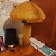 Magnificent Art Nouveau lamp in the shape of a mushroom.