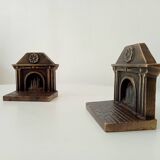Pair of 1920s Art Deco bronze bookends