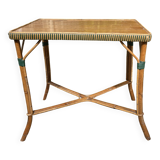 Rattan side table