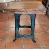 Table industriel pied fonte