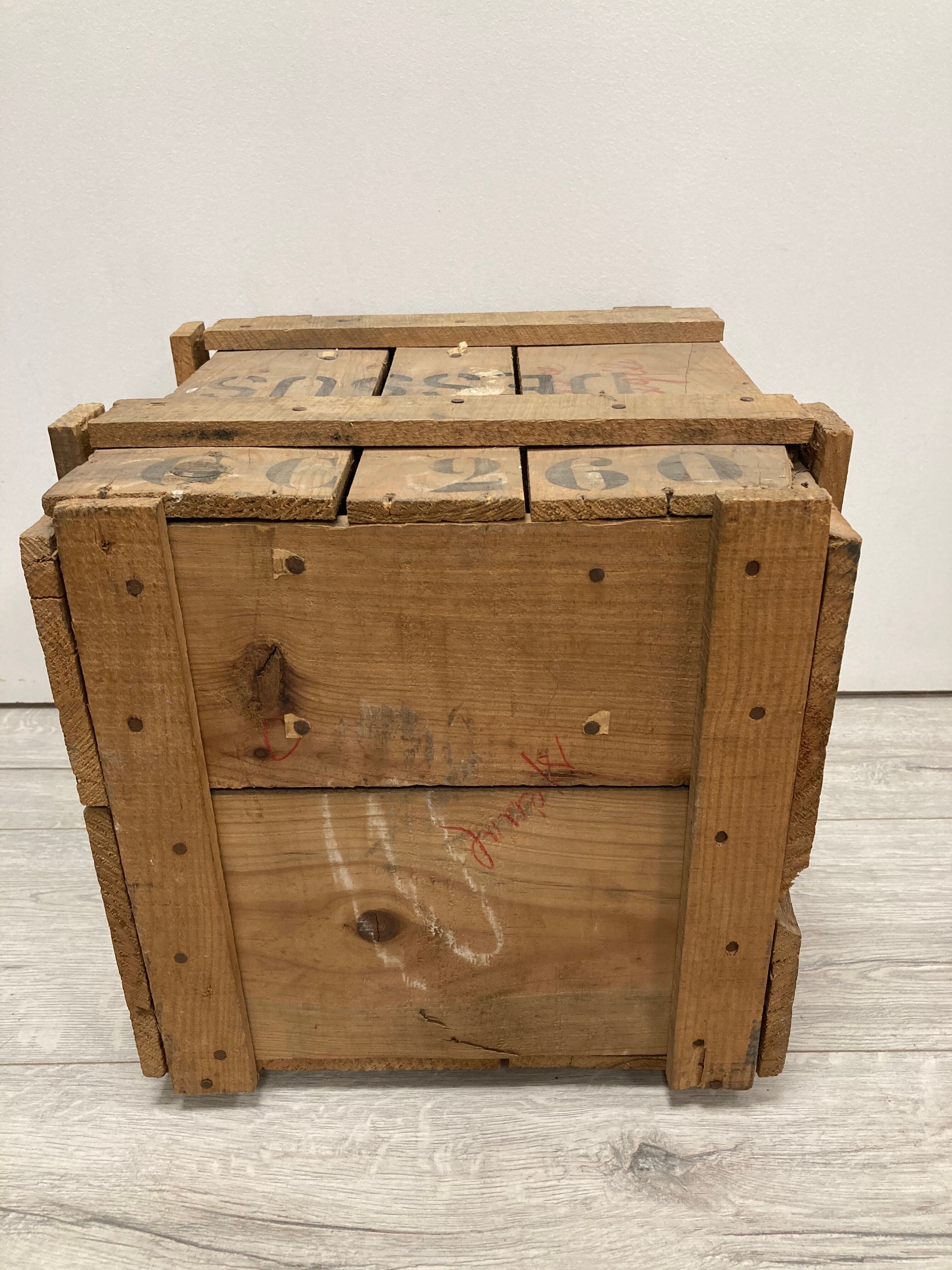 Vintage wooden suitcase