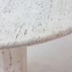 Organic travertine dining table, Italy 1970s