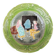 Old slipware plate: couple of peasants