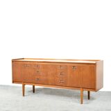 Midcentury teak and brass sideboard by Wrighton