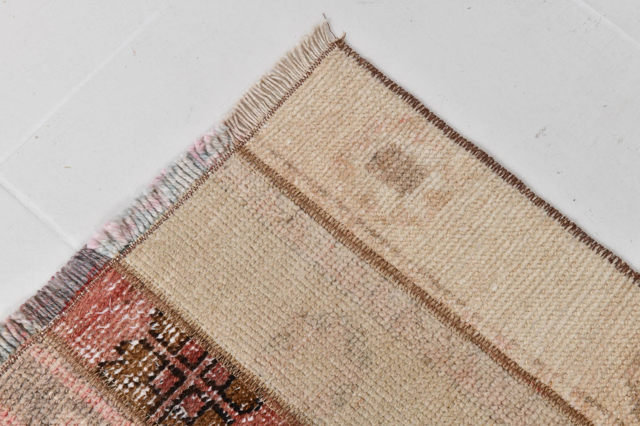 Soft & Pastel Vintage Runner Rug, 75x293Cm