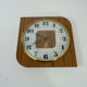 Jaz Electronic Lic Alto France clock in formica, bulging glass frame. Year 70
