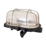 Industrial glass wall sconce