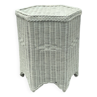 Rattan side table
