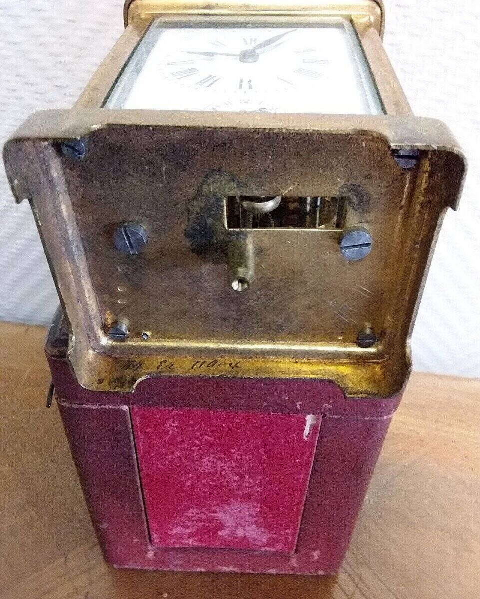 Officer's Clock In Gilt Bronze Napoleon III Period