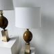 Pair of Philippe Barbier table lamps from the 70s