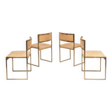 SQ-AL chairs by Willy Rizzo for Maison Willy Rizzo – brass version 1970