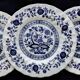 Set of 6 Crown Clarence English porcelain dessert plates