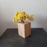Paire de vases en bois