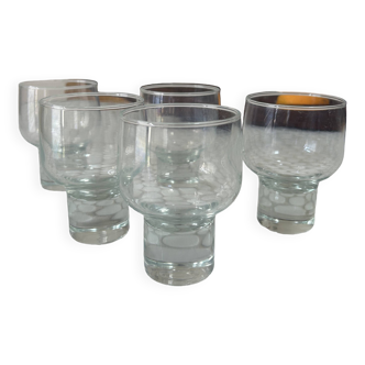 Lot de 5 verres à pied