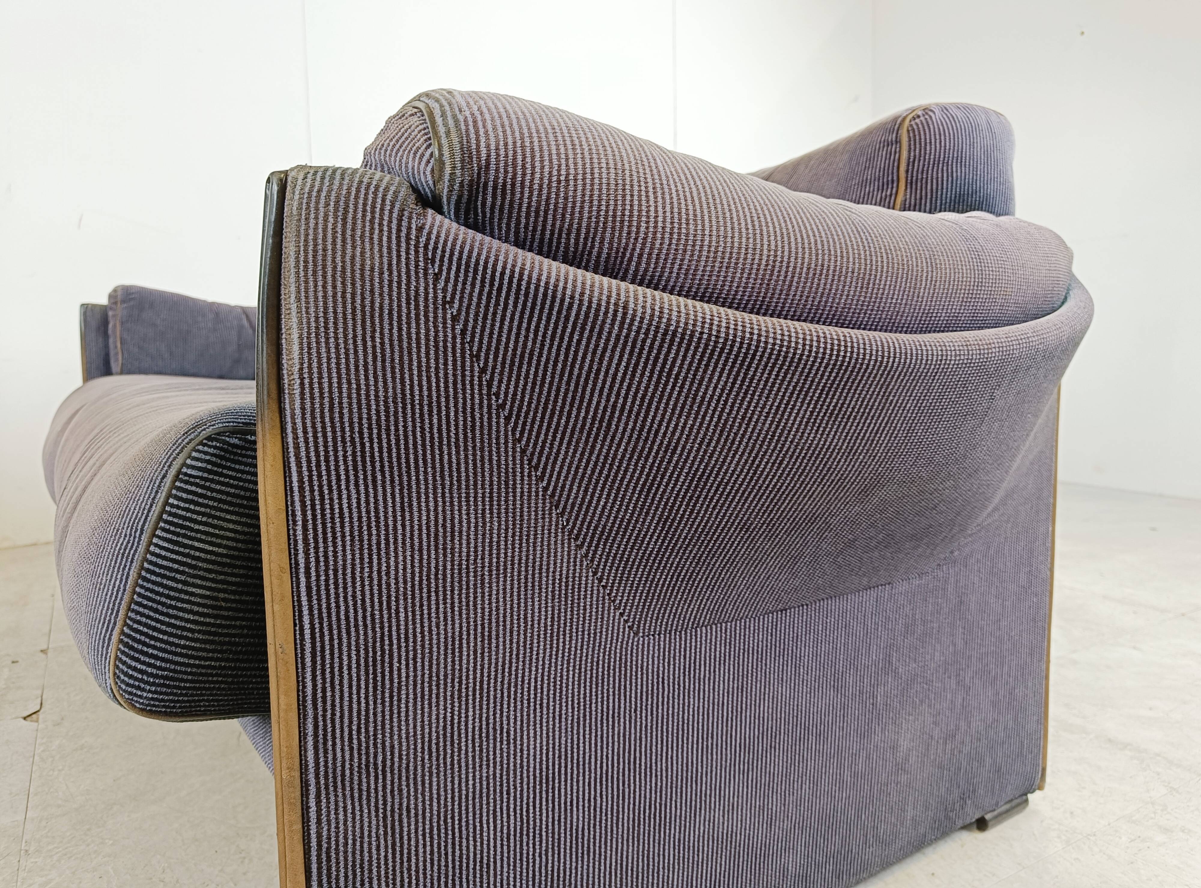 Pair of DUC sofas by Mario Bellini for Cassina, 1970s