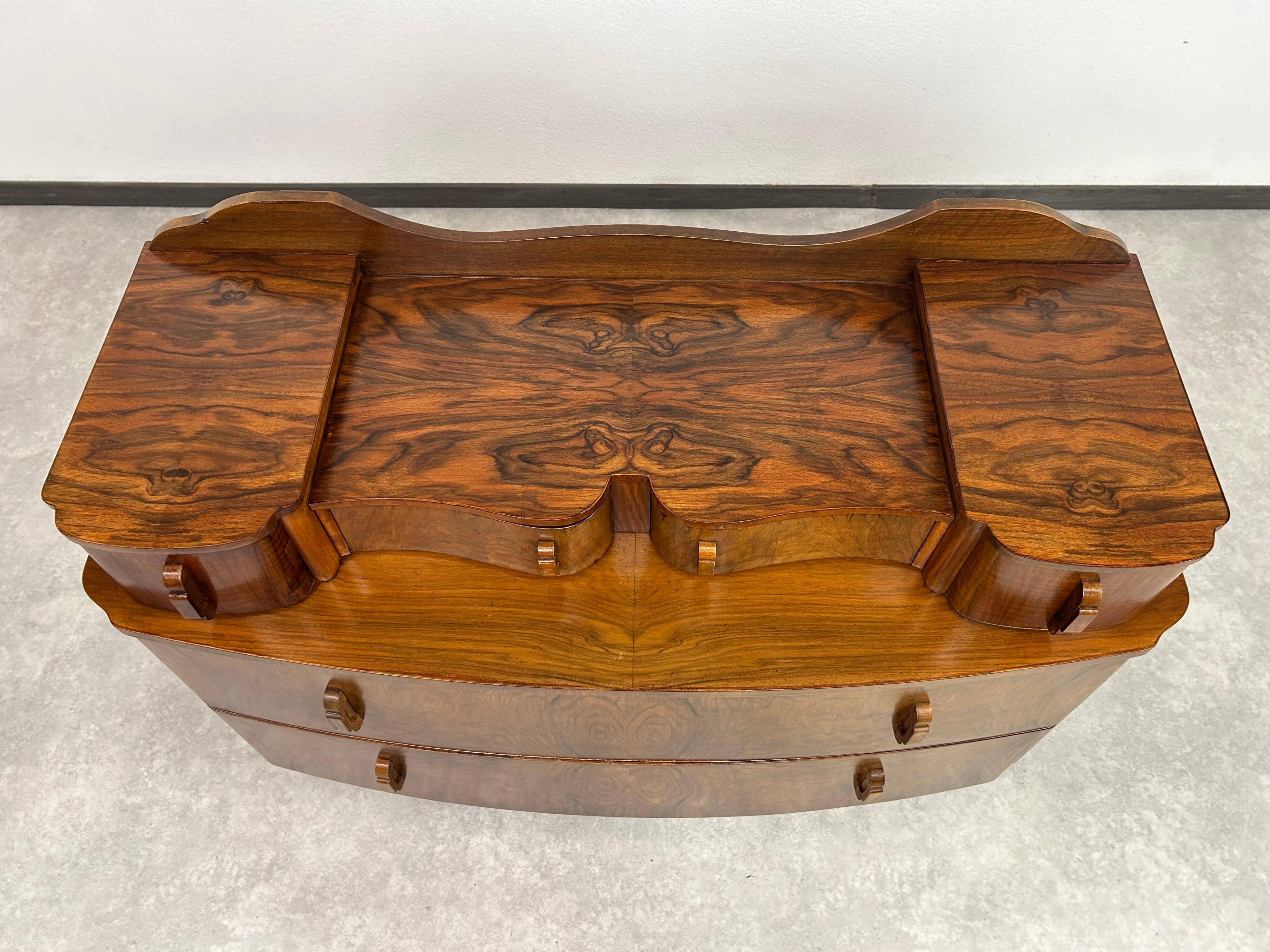 Art Deco walnut sideboard