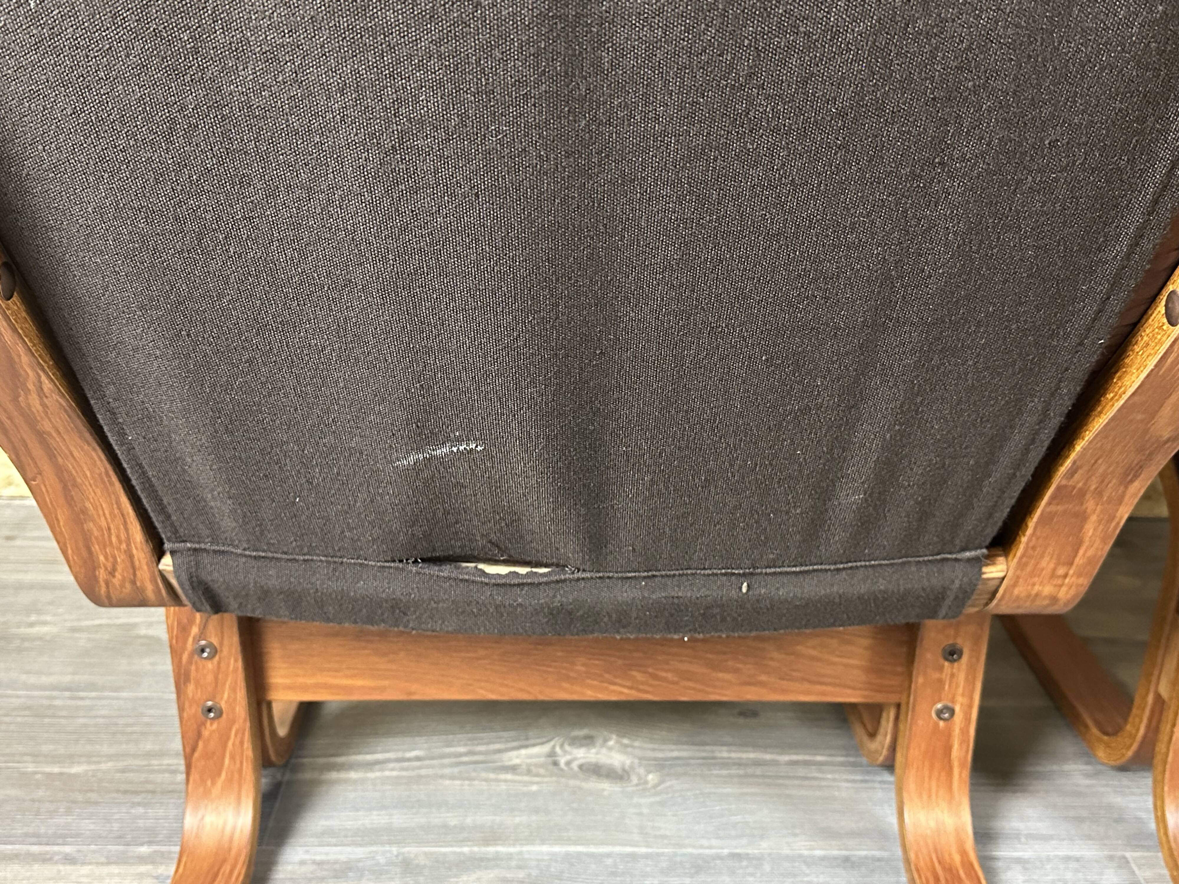 2x 60s 70s Easy Chair Leather Armchairs Westnofa Norway Mid Century