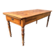 Antique farmhouse table in solid cherry wood in Louis Philippe style.