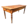 Antique farmhouse table in solid cherry wood in Louis Philippe style.