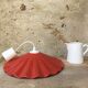 Terracotta ceramic pendant lamp