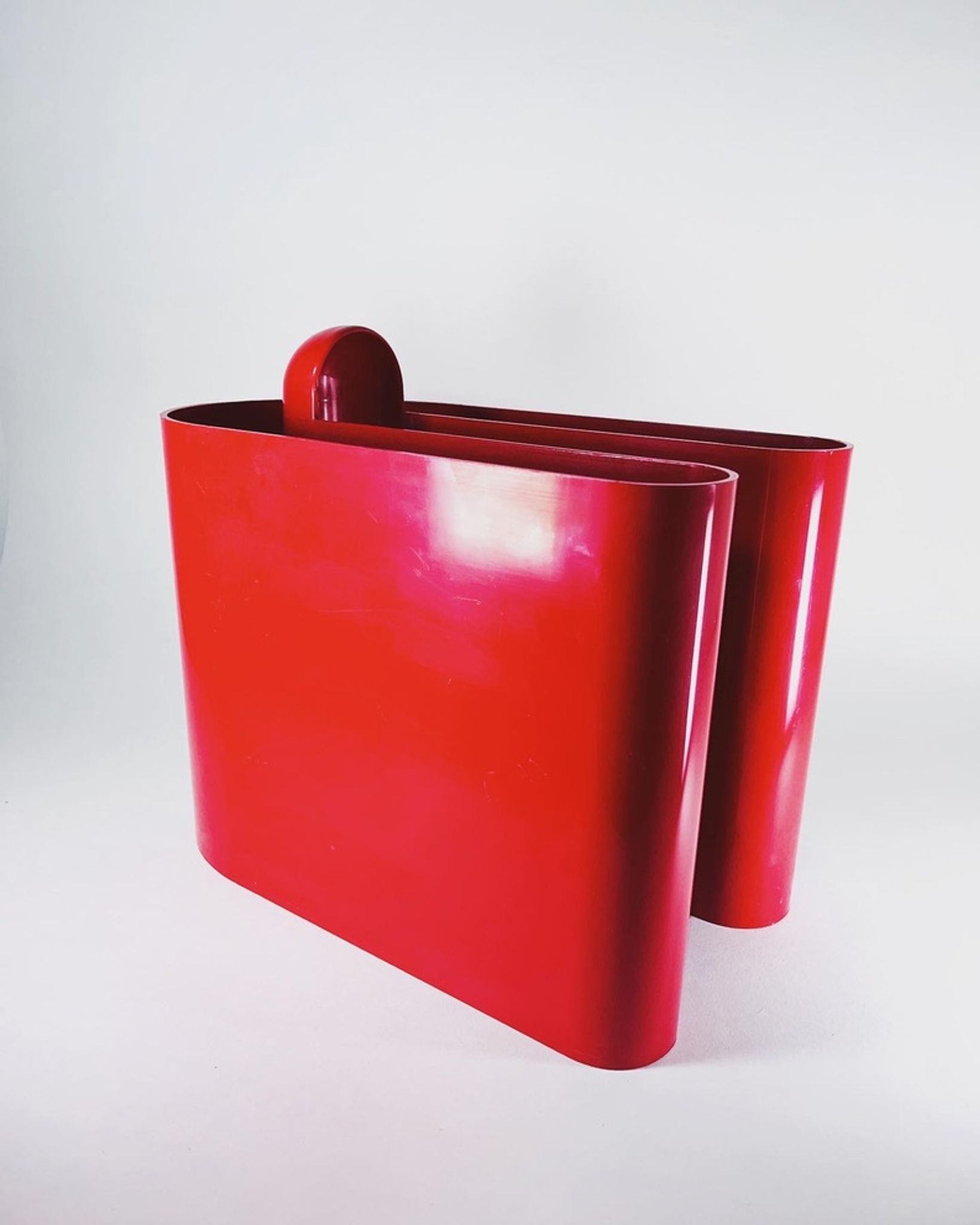 Rodolfo Bonetto for Bilumen magazine holder 1960 space age made in Italy