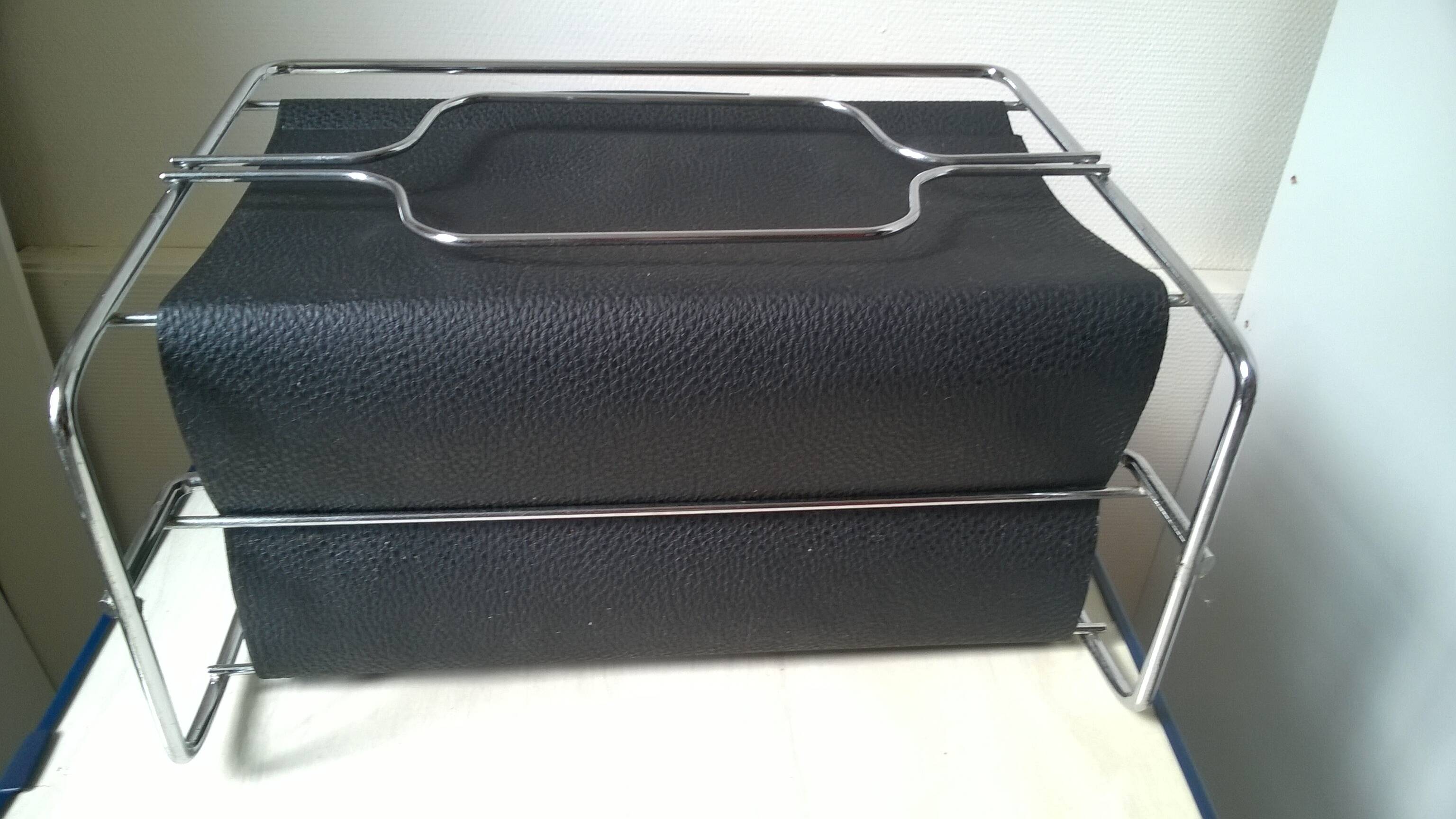 Vintage modernist magazine rack by Eric Hoglund Sweden 1970