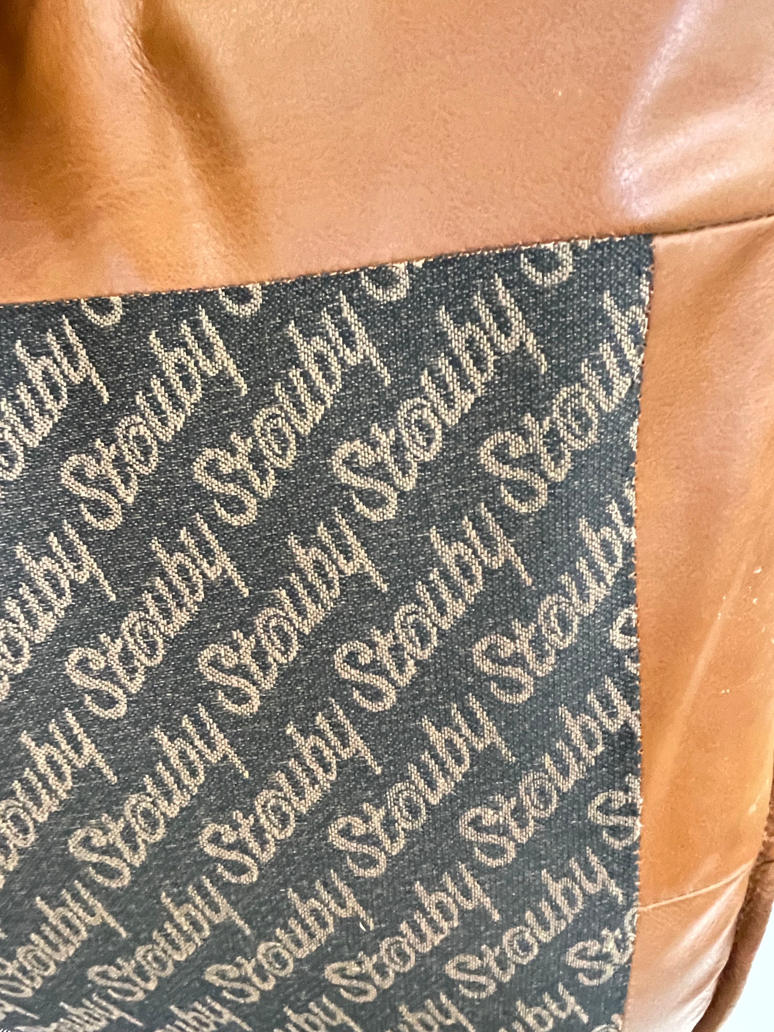 Vintage Danish armchair cognac leather by Stouby