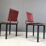 Set of 4 post modern dining chairs, 1980s
