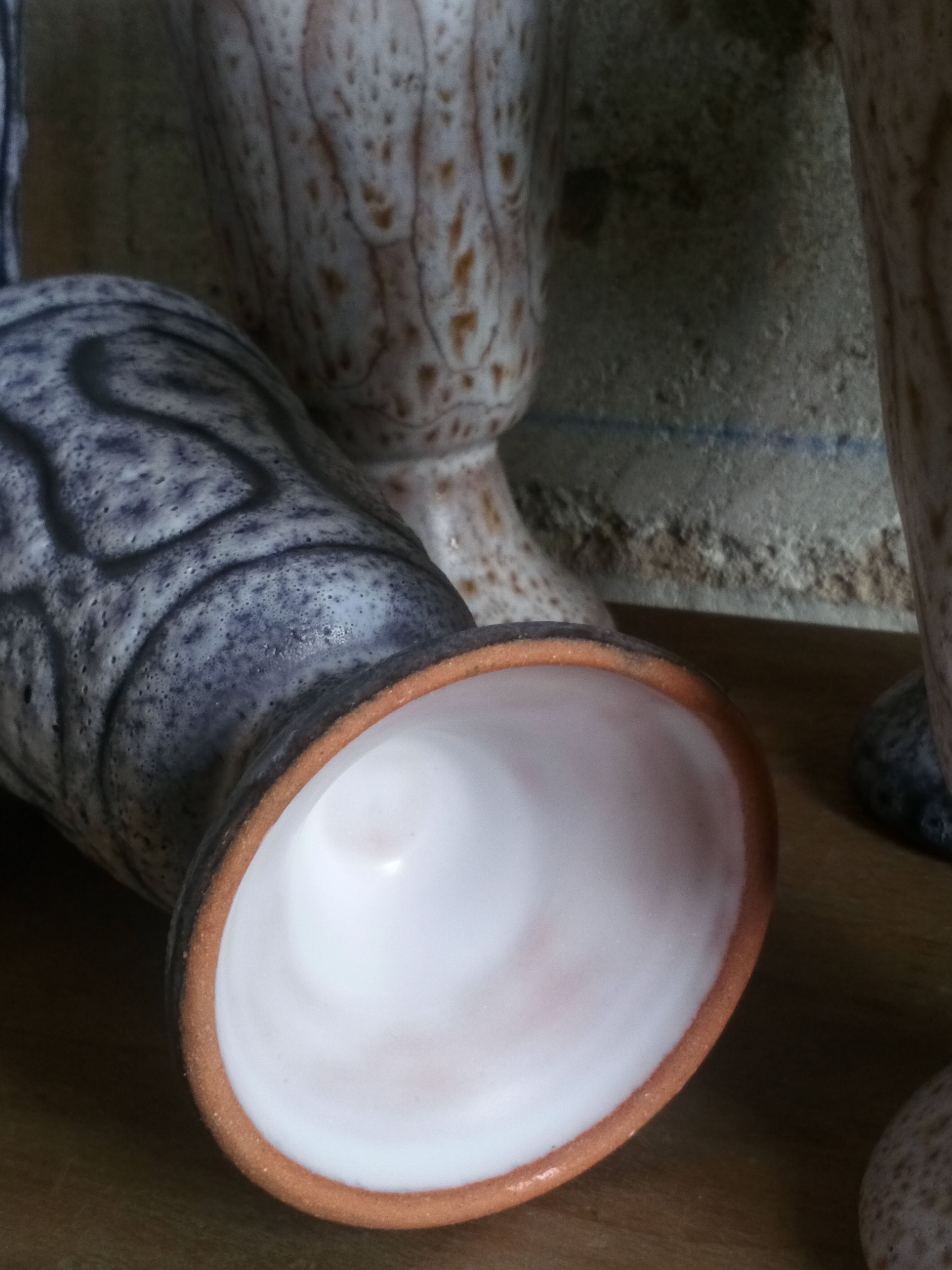 Six ceramic mazagrans by Jean Austruy Vallauris