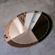 Bevelled oval mirror from the seventies