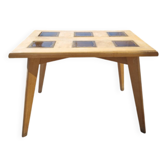 Table basse vintage pied compas